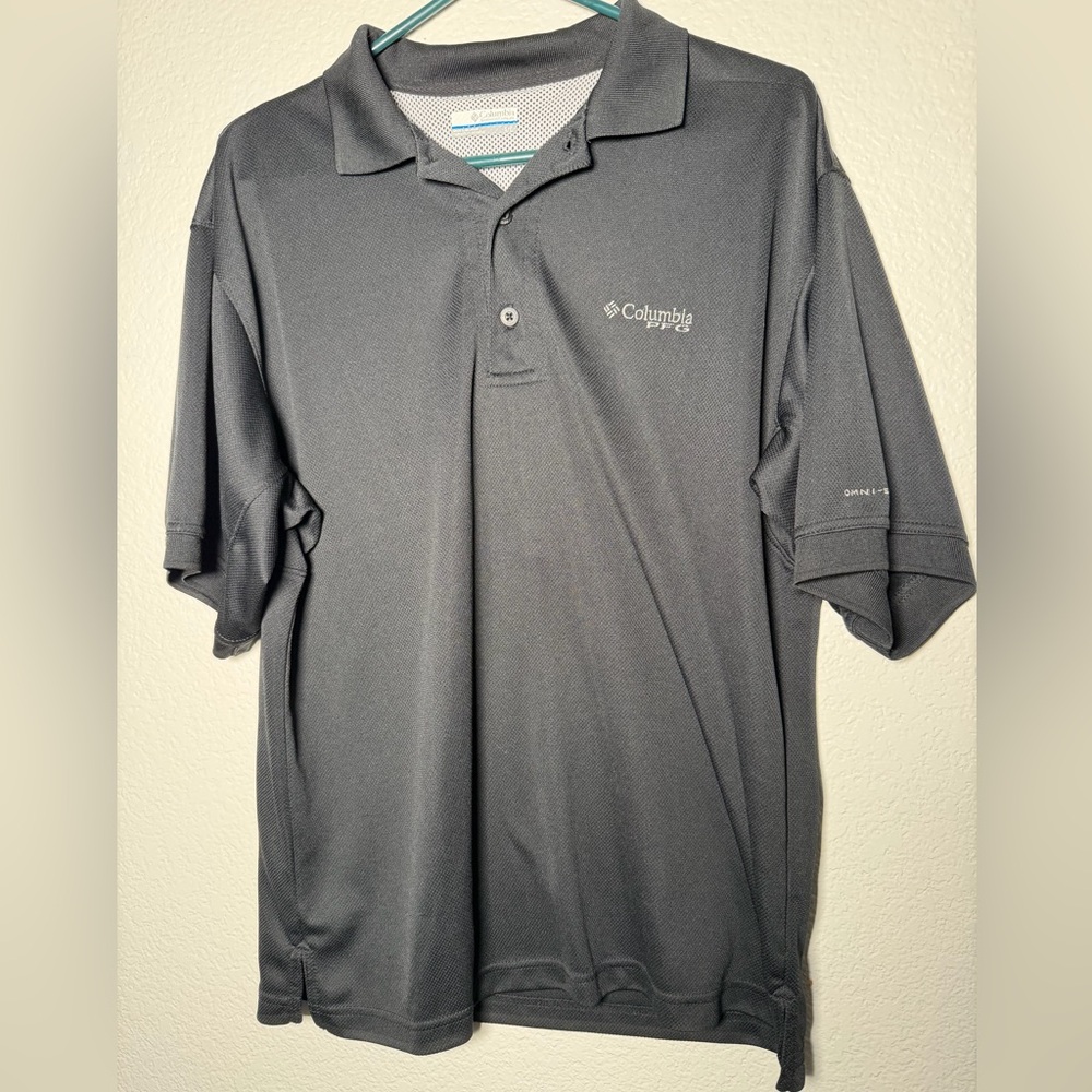 Columbia PFG Men's Black Polo Shirt